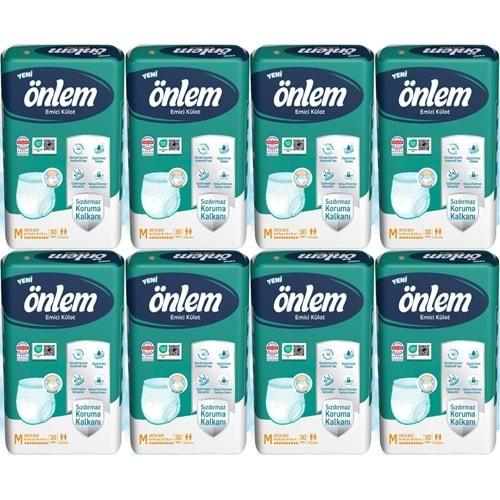 Önlem Emici Külot Yetişkin Hasta Bezi M - Medium - Orta 240 Adet (8PK*30)