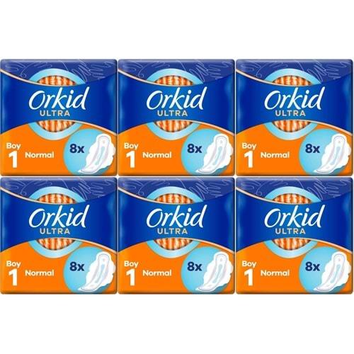 Orkid Hijyenik Ped Ultra Extra Normal 48 Adet Standart Pk (6PK*8)