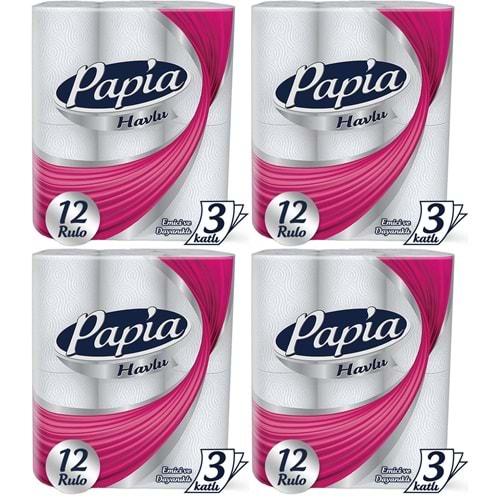 Papia kağıt Havlu 48 Li Set (3 Katlı) (4PK*12)
