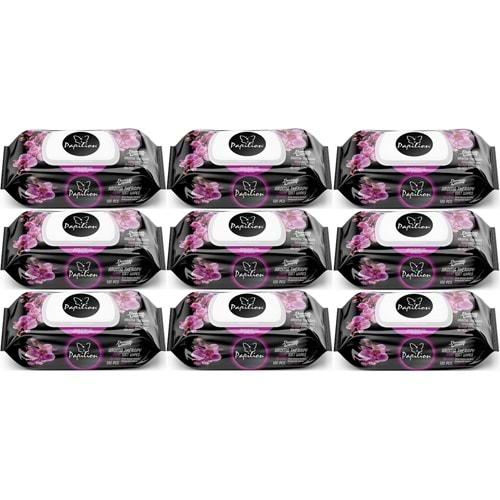 Papilion Islak Havlu Mendil 100 Yaprak Aroma Terapi (9 Lu Set) 900 Yaprak