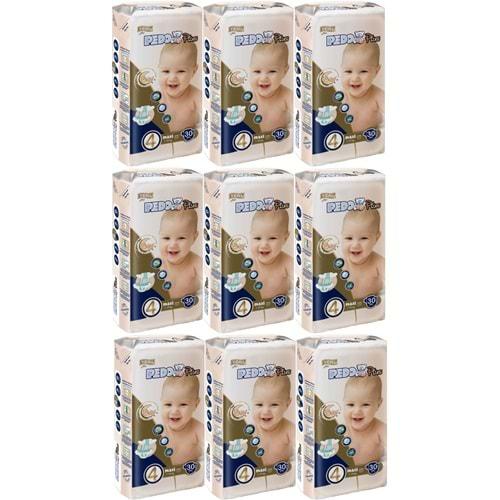 Pedo Plus Bebek Bezi Beden:4 (7-18KG) Maxi 270 Adet Jumbo Ekstra Pk