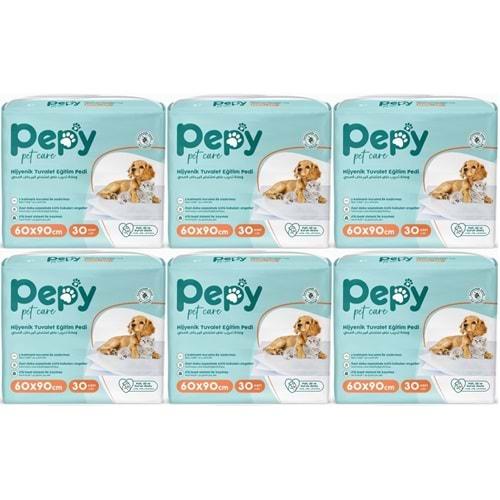 Pepy Evcil Hayvan Tuvalet Eğitim Pedi 60*90CM 180 Adet (6PK*30)
