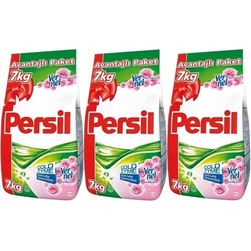 Persil Matik Toz Çamaşır Deterjanı 7+7+7:21KG Gülün Büyüsü (138 Yıkama)