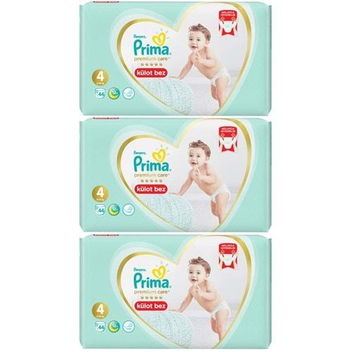 Prima Premium Care Külot Bebek Bezi Beden:4 (9-15Kg) 132 Adet Ekonomik Fırsat Pk