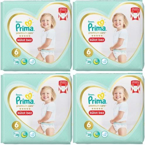 Prima Premium Care Külot Bebek Bezi Beden:6 (15+) 112 Adet Süper Ekonomik Fırsat Pk