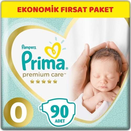 Prima Premium Care Bebek Bezi Beden:0 (1.5-2.5Kg) Prematüre 90 Adet Ekonomik Fırsat Pk