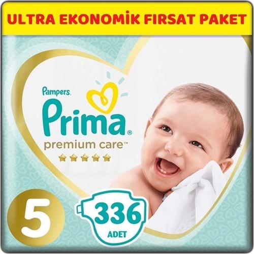 Prima Premium Care Bebek bezi 5 Beden 11-16 KG Junior 336 Adet Ultra Ekonomik Fırsat Pk