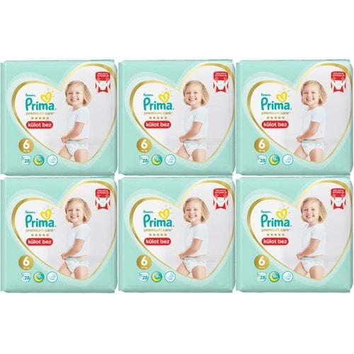 Prima Premium Care Külot Bebek Bezi Beden:6 (15+) 168 Adet Süper Ekonomik Mega Pk