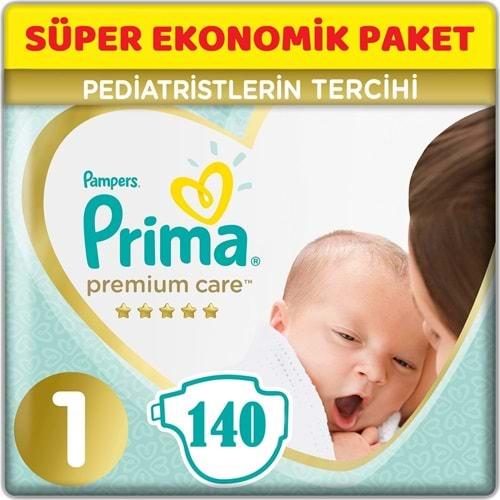 Prima Premium Care Bebek Bezi Beden:1 (2-5Kg) Yeni Doğan 140 Adet Süper Ekonomik Pk