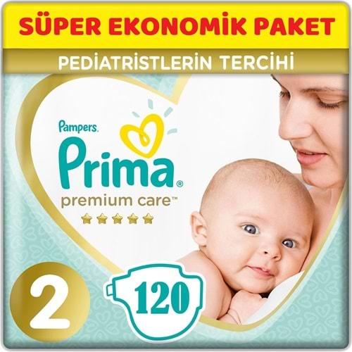Prima Premium Care Bebek Bezi 2 Beden 4-8 KG Mini 120 Adet Süper Ekonomik Pk