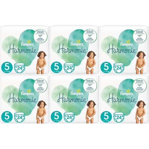 Prima Pampers Harmonie Bebek Bezi Beden:5 (11-16KG) Junior 144 Adet Ekstra Ultra Fırsat Pk