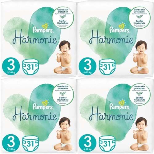 Prima Pampers Harmonie Bebek Bezi Beden:3 (6-10KG) Midi 124 Adet Avantaj Ultra Fırsat Pk