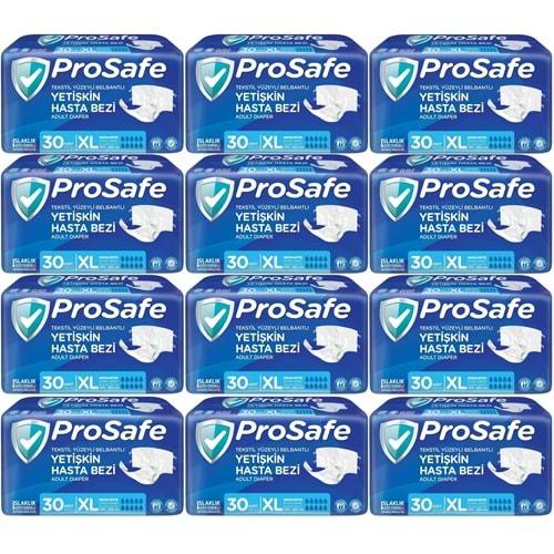 Prosafe Hasta Bezi Yetişkin Bel Bantlı Tekstil Yüzey XL-Extra Large Boy 360 Adet (12PK*30)