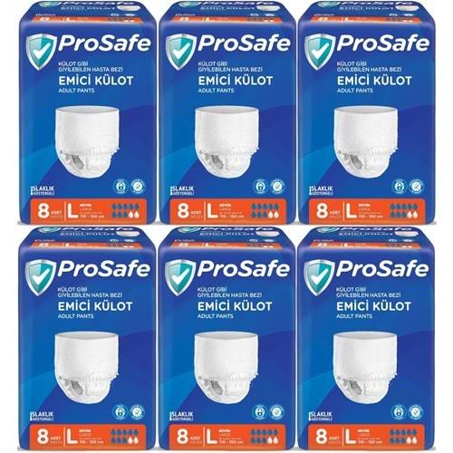Prosafe Emici Külot Hasta Bezi Büyük-Large 48 Adet (6PK*8)