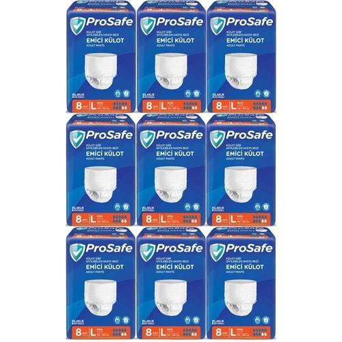 Prosafe Emici Külot Hasta Bezi Büyük-Large 72 Adet (9PK*8)
