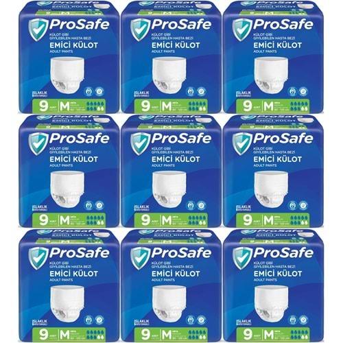 Prosafe Emici Külot Hasta Bezi Orta-Medium 81 Adet (9PK*9)