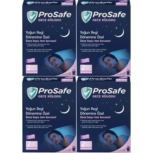 Prosafe Gece Külodu / Külot (Yoğun Regl Dönemine Özel) (8 Li Set) (4PK*2)