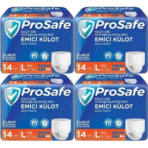Prosafe Emici Külot Hasta Bezi L - Büyük - Large 56 Adet (4PK*14)