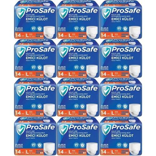 Prosafe Emici Külot Hasta Bezi L - Büyük - Large 168 Adet (12PK*14)
