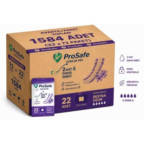 Prosafe Günlük Ped Uzun 1584 Adet