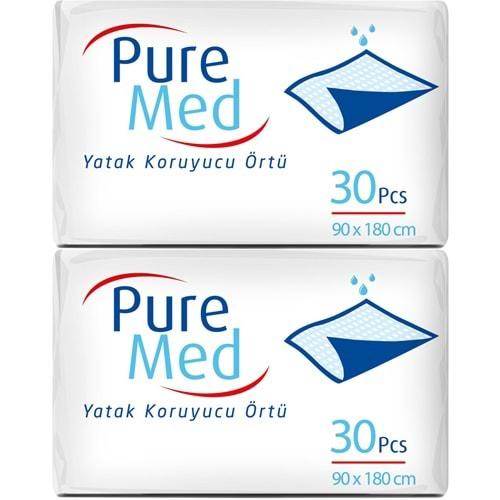 Puremed Hasta Yatak Koruyucu 90*180CM 60 Adet (2PK*30)
