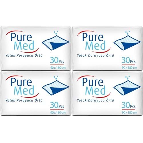 Puremed Hasta Yatak Koruyucu 90*180CM 120 Adet (4PK*30)