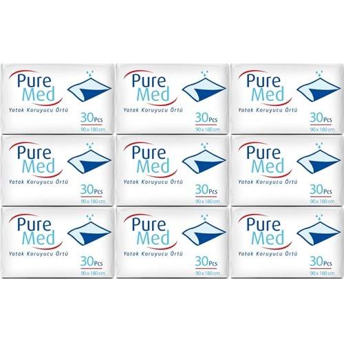 Puremed Hasta Yatak Koruyucu 90*180CM 270 Adet (9PK*30)