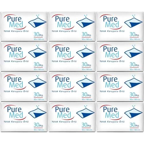 Puremed Hasta Yatak Koruyucu 90*180CM 360 Adet (12PK*30)