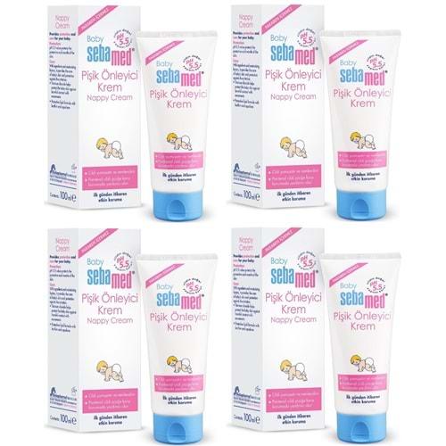 Sebamed Bebek Pişik Önleyici Krem 100ML (4 Lü Set)