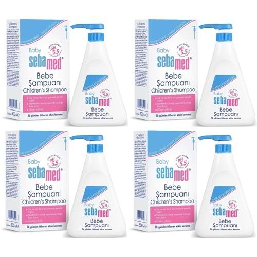 Sebamed Bebek Şampuanı 500Ml Pompalı (4 Lü Set)