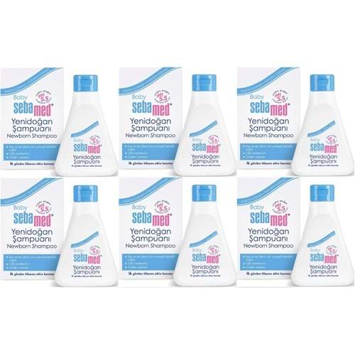 Sebamed Bebek Şampuanı 250ML Yeni Doğan (6 Lı Set)