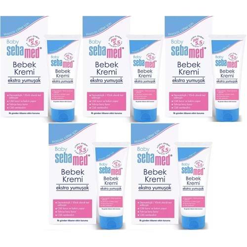 Sebamed Bebek Kremi 200ML (Ekstra Yumuşak) (5 Li Set)