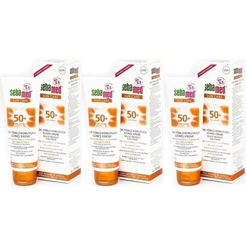 Sebamed Sun Care Çok Yönlü Koruyucu Güneş Kremi 75ML SPF 50+ Faktör (3 Lü Set)