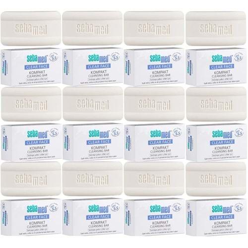 Sebamed Clear Face Kompakt Yüz Temizleme Barı Sabun Sivilceye Yatkın Cilt 100GR (12 Li Set)