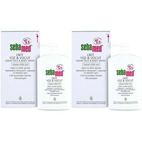 Sebamed Yüz ve Vücut Temizleyici Likit 1000ML (2 Li Set)