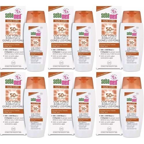 Sebamed Sun Care Çok Yönlü Koruyucu Güneş Losyonu 50+ Faktör 150ML (6 Lı Set)