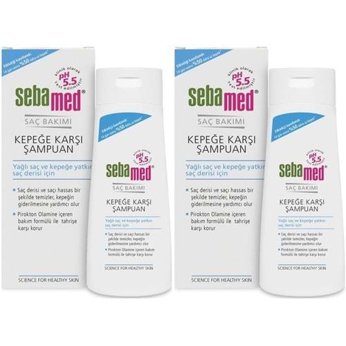 Sebamed Şampuan 200ML Kepeğe Karşı (Yağlı ve Kepeğe yatkın saç derisi İçin) (2 Li Set)