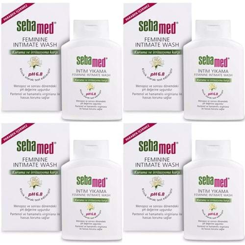 Sebamed İntim Menapoz Likit 200ML PH6.8 (Genital Bölge Temizleyici) (4 Lü Set)