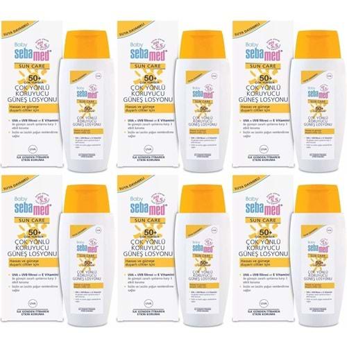 Sebamed Sun Care Bebek Güneş Losyonu Kremi 50+ Faktör 150ML (Hassas Ciltler İçin) (6 Lı Set)