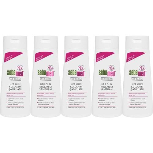 Sebamed Şampuan 400ML Hergün Kullanım (Tüm Saç Tipleri için) (5 Li Set)