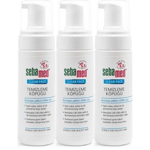 Sebamed Clear Face Yüz Temizleme Köpüğü 150ML (3 Lü Set)