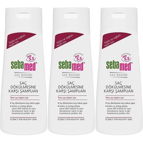 Sebamed Şampuan 200ML Saç Dökülmesine Karşı (Tüm Saç Tipleri için) (3 Lü Set)
