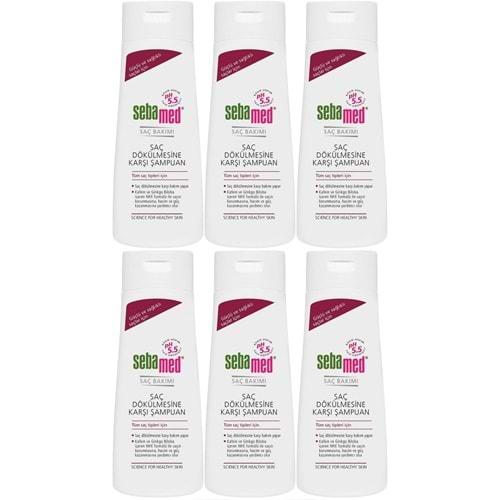 Sebamed Şampuan 200ML Saç Dökülmesine Karşı (Tüm Saç Tipleri için) (6 Lı Set)