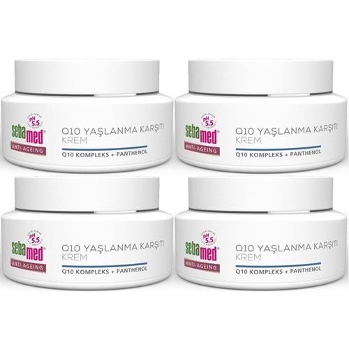 Sebamed Q10 Yaşlanma ve Kırışıklık Karşıtı Koruyucu Anti-Age Krem 50ML (4 Lü Set)