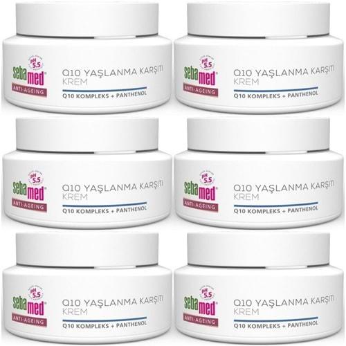 Sebamed Q10 Yaşlanma ve Kırışıklık Karşıtı Koruyucu Anti-Age Krem 50ML (6 Lı Set)
