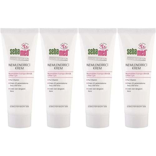 Sebamed Nemlendirici Krem Tüp 50ML (Günlük Kullanım) (4 Lü Set)