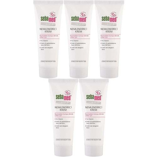 Sebamed Nemlendirici Krem Tüp 50ML (Günlük Kullanım) (5 Li Set)