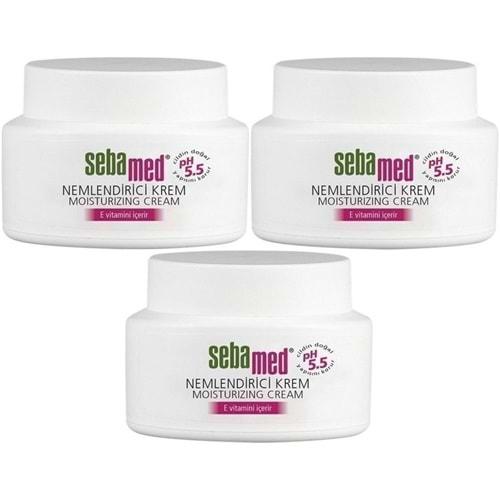 Sebamed Nemlendirici Cilt Bakım Kremi 75ML Günlük Bakım (Yüz - Boyun - Vücut) (3 Lü Set)