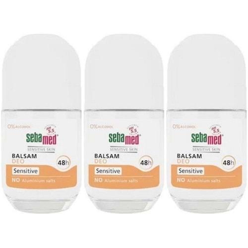 Sebamed Deodorant Roll-On 50ML Balsam Hassas/Sensitive (3 Lü Set)