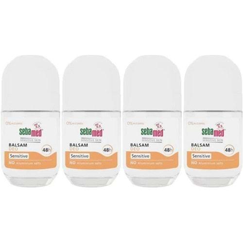 Sebamed Deodorant Roll-On 50ML Balsam Hassas/Sensitive (4 Lü Set)
